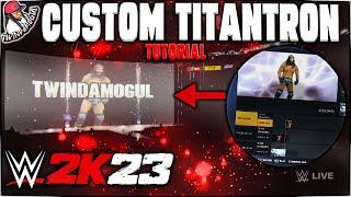 How to Create a CUSTOM Titantron on WWE 2K23 in Depth