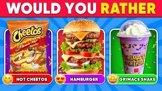 Would You Rather...? FOOD Edition  Daily Quiz