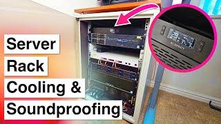 I cant believe how well this worked  Soundproofing & Cooling my Home Server Rack