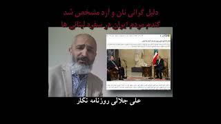 دلیل گرانی نان و آرد مشخص شد گندم مردم ایران در سفره لبنانی ها    #shorts