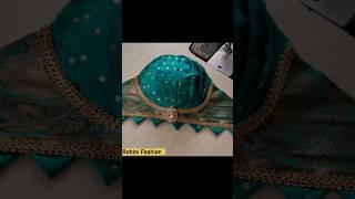 Beautiful paithani blouse designer puff sleeve design #shorts #shortsvideo #rohinifashion