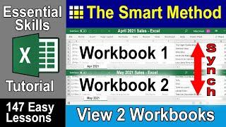 6-2 View Two Excel Workbooks Side By Side With Synchronous Scrolling