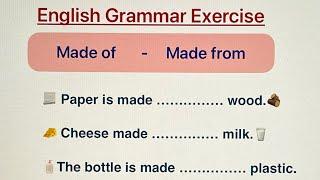 Made of or Made from? English Grammar Test