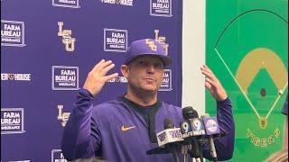 LSU Jay Johnson Tiger Baseball WIN over Florida postgame