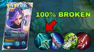 2024 NEW BENEDETTA BEST BUILD FOR EXP wtf damage  BENEDETTA GAMEPLAY  MLBB  MobileLegends 