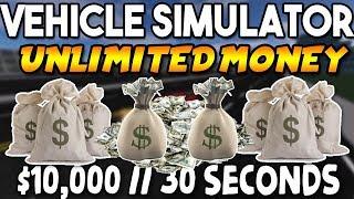 $10000 Every 30 Seconds  Vehicle Simulator Money GlitchMethod ROBLOX