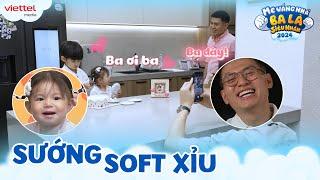 Không lên sóng Long Hạt Nhài SOFT XỈU khi Pam bập bẹ gọi BA ƠI BA l Mẹ Vắng Nhà Ba Là Siêu Nhân