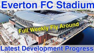 NEW Everton FC Stadium at Bramley Moore Dock. A Full FlyAround