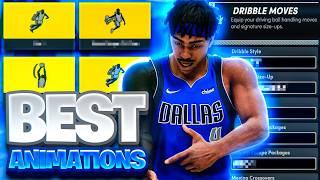 BEST NBA 2K25 ANIMATIONS for EVERY BUILD JUMPSHOTS LAY + DUNK PACKAGES DRIBBLE MOVES day 1