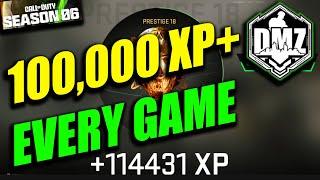 Over 100000 XP Every Game FAST RANK XP in SEASON 6 DMZ best way to rank up in warzone 2 season 6