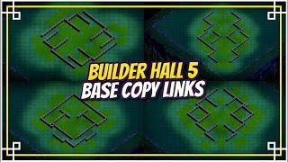 Builder Hall 5 Base Link  Best Builder Base 5 BH5 Layout  Clash Of Clans