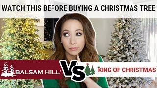 Balsam Hill vs King of Christmas  Who has the better Christmas Tree  Watch BEFORE buying