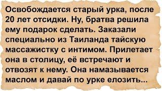 После 20 лет отсидки братва подогнала урке тайскую массажистку...