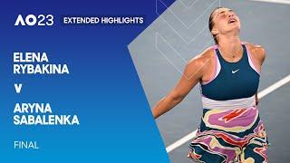 Elena Rybakina v Aryna Sabalenka Extended Highlights  Australian Open 2023 Final