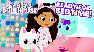 Calming Compilation  Getting Ready for Bed in the Dollhouse  GABBYS DOLLHOUSE