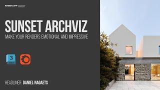 SUNSET ARCHVIZ  3Ds Max + Corona Renderer Architectural Visualization Tutorial