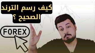 تعليم التداول في العراق من الصفر  شرح الترند FOREX الدرس الرابع 4