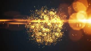 Glowing Particle Logo Reveal 16  Golden Particles 04 After Effects Template