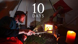 -26° Solo Camping 10 Days - Predators Snow & Storms