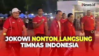 Presiden Jokowi Beri Dukungan ke Timnas Nonton Langsung Indonesia Vs Filipina di GBK