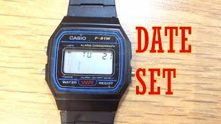 Casio F91W how to set the date QUICKLY