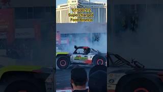 The Insane GT500 Swapped Ford Bronco Burning 40-inch Tires at #SEMA2023 #FunHaver