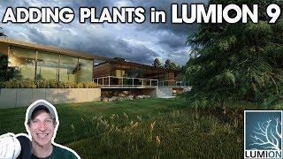 PHOTOREALISTIC RENDERING from SketchUp Model in Lumion 9 EP 3 - Adding Plants