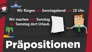 Präpositionen einfach erklärt - Begriffserklärung Arten - Präpositionen mit Dativ und Akkusativ