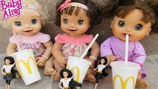 BABY ALIVE McDonalds Outing With Pumpkin Ruby Snow & Margie McCabe