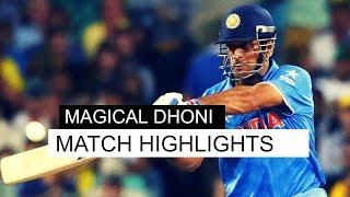 Magical Dhoni  New Zealand vs India 1st ODI 2009 Highlights  Cricket HD