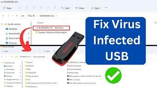 How to Recover Corrupted Hidden Files From Virus Infected USB Pendrive  Remove Shortcut Virus