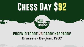 The kings power  Eugenio Torre vs Garry Kasparov  Brussels - Belgium 1987