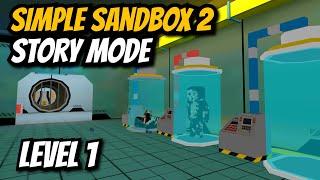 Simple Sandbox 2 Story Mode Level 1 gameplay