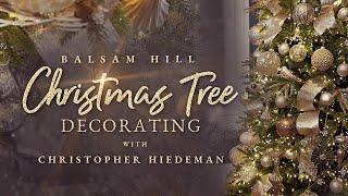 Christmas Decorate With Me Balsam Hill Silverado Slim Christmas Tree  Ornaments Ribbon & Topper