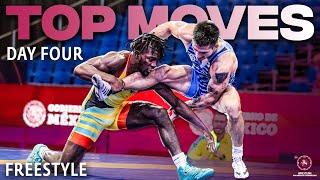 #FoursAndFives Top Freestyle Wrestling Moves  Day 4  2024 Pan-American Championships