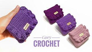 محفظه كروشيه من بواقي سهله وبسيطه للمبتدئين crochet wallet