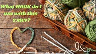 What hook do I use with this Yarn?  #yarnandhook  Yarn Weights Explained