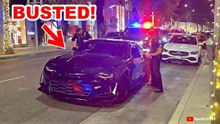 Mustang & Camaro BUSTED Beverly Hills Police Hates Loud Cars Shuts Down Rodeo Dr