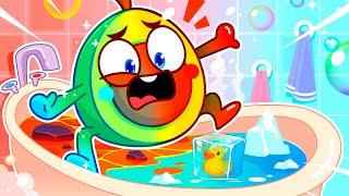 Avocado Baby Take a Bath  Hot vs Cold   Best Cartoons by Pit & Penny Stories 