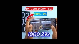 iqoo z9x battery drain test #shorts #iqooz9x