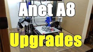 Anet A8 Upgrades for 3D Printing - E3D Bowden Glass Bed Mosfet BL Touch Sensor Clone