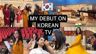 MY DEBUT ON KOREAN NATIONAL TV  Indian girl in Korea ️