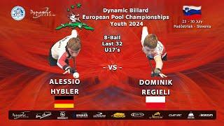 Day 5 Youth Its the 8-ball discipline at Dynamic Billard European Pool Championships Youth 2024.