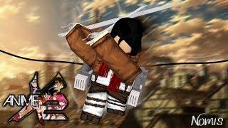 MIKASA ACKERMAN SLICES PEOPLE TO PIECES  Roblox Anime Cross 2