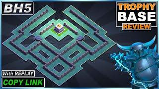 NEW Builder Hall 5 Base with REPLAY 2021 COC BH5 Base COPY Link - Clash of Clans