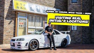 REAL LIFE INITIAL D  Driving Mt. Haruna Touge & Locations in R34 GTR