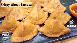 samosa recipe  aloo samosa with wheat flour  crispy wheat samosa recipe  samosa without maida