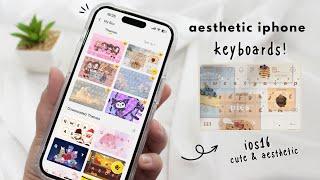 how to have an aesthetic iPhone keyboards *iOS16