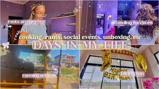 Days in My Life Cooking Events Unboxing GRWM and More