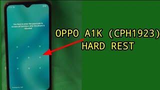 oppo A1kcph 1923 hard resetremove pin pattern lock with out computer new trick with Frp bypass